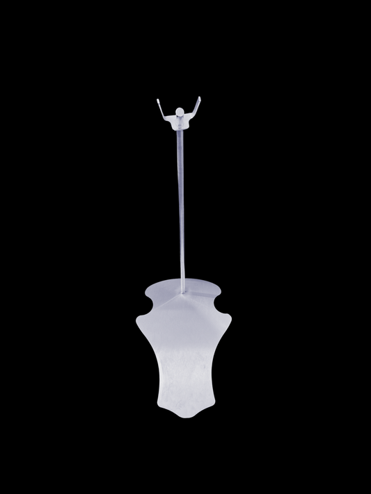 Socle Porte-Trophées "Cerf en Piédestal" – Inox Brossé, Design Majestueux
